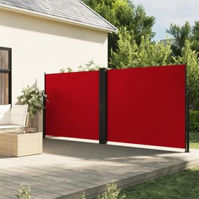 Tenda Da Sole Laterale Retrattile Rossa 180x600 Cm /