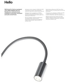 Redo 01-1193 - LED Lampada flessibile piccola HELLO LED/3W/230V bianco