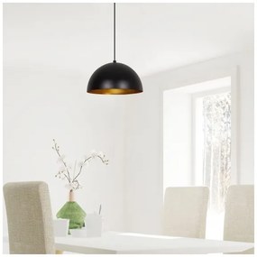 Lampadario su filo SIVANI 1xE27/40W/230V nero