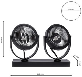 Luce Spot a LED LUGAR 2xAR111 - GU10/25W/230V
