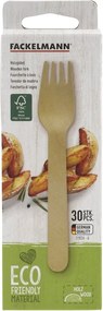 Set di 30 forchette in legno Nature - Fackelmann