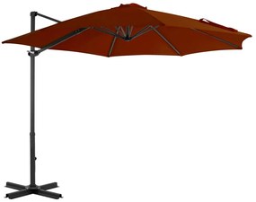 Ombrellone A Sbalzo Con Palo İn Alluminio 300 Cm Antracite /