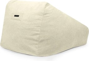 Puof a sacco color crema con rivestimento in bouclé Sofa Snug – SLOWDOWN