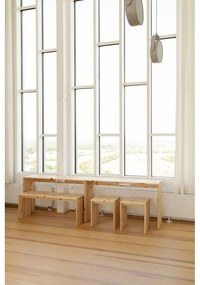 Sgabello di colore naturale in pino massiccio Join-In – Karup Design