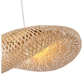 Lampadario a sospensione con filo CALYPSO 1xE27/15W/230V bambù