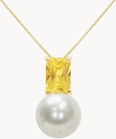 Collana in argento fatta a mano placcata in oro Drift
