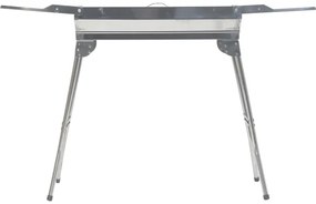 Griglia a carbone portatile cromata lucida