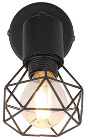 Globo 54802S-1 - Faretto da parete XARA 1xE14/40W/230V nero