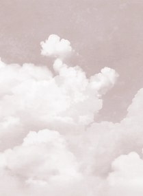Rebel Walls Carta da parati panoramica Cuddle Clouds - Pink