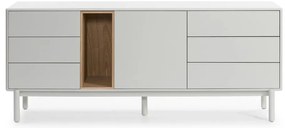 Cassettiera color crema 180x76x40 cm Corvo – Teulat