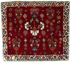Shiraz Tappeto persiano 60x70 Rosso (Iran) Annodato A Mano