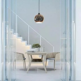 Lampadario a sospensione con filo 3D 1xE27/60W/230V