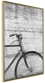 Poster  Bicycle Leaning Against the Wall  Cornice Quadri Cornice d'oro, Larghezza x Altezza Home decor 20x30