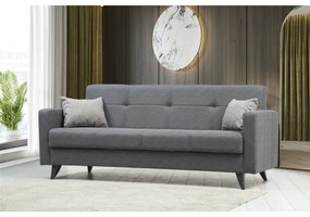 Divano letto 3 posti KORFU grigio scuro