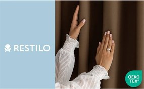 Tenda parzialmente oscurante marrone 140x250 cm Carli Tie – Restilo