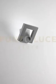 Applique in alluminio grigio cemento leva led 12w 3000k 4000k cri?8...