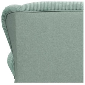 Chaise longue color menta con rivestimento in velluto a coste Lord – Ropez