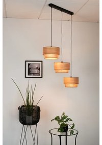 Brilagi - Lampadario a cavo MONTANA BOHO 3xE27/15W/230V marrone/nero