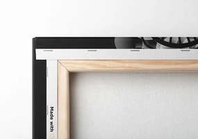 Quadro su tela – Mandala della salute in bianco e nero