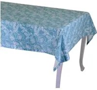 Tovaglia tessuto wild rose blu petroliocm140x240