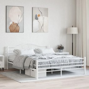 Giroletto Bianco İn Metallo 160x200 Cm /