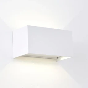 Applique LED moderno da esterno DAVOS DOUBLE bianco IP54, luce bianco caldo 91.6 lumen, MANTRA