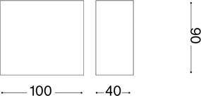 Ideal Lux - Applique da esterno TETRIS 1xG9/15W/230V IP44 marrone
