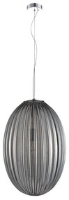 Lampadario a sospensione con filo BRAGA 1xE27/60W/230V grigio