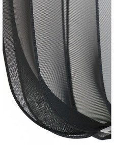 Lampadario nera con paralume in tessuto ø 40 cm Plumeria - Light &amp; Living