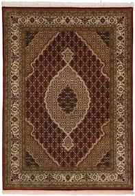Tabriz Tappeto 150x220 Rosso (Indian) Annodato A Mano