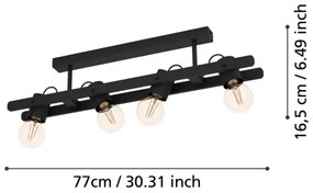 Eglo 43847 - Faretto PLIMSOLL 4xE27/15W/230V