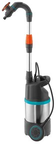Pompa di evacuazione acque chiare a filo multicellulare motore brushless 550 W GARDENA 4700/2 Da Cisterna 220 V 4700 l/h, fino a 7 m profondità