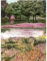 Coordonne Carta da parati panoramica Jardin del Espejo - Otono