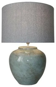 Lampada da tavolo DKD Home Decor Tela Ceramica Grigio (42 x 42 x 60 cm)