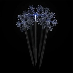 Decorazione esterna natalizia LED 5xLED/3xAA fiocchi di neve IP44