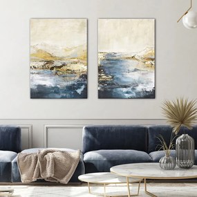 Quadro con elementi dipinti a mano 60x80 cm Astonish - Malerifabrikken