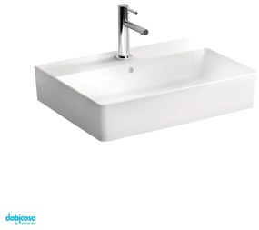 Vitra "Nuo" Lavabo D'Appoggio Rettangolare 60x44 Cm Bianco Lucido