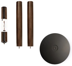 Appendino in legno nero in gomma naturale Flapper - Umbra