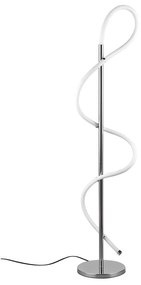 Lampada da terra a LED in argento lucido (altezza 135 cm) Argos - Trio