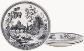 Set di 4 piatti da colazione Rome