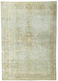 Kerman Tappeto 420 x 300 Verde (Iran) Annodato A Mano