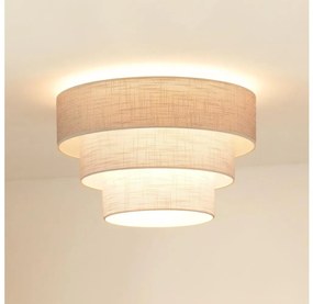 Brilagi - Plafoniera ALASKA LUNETA 1xE27/15W/230V diametro 45 cm grigio/color crema