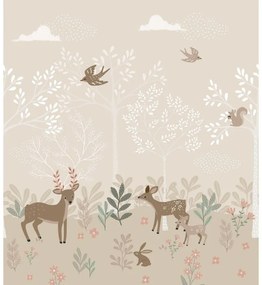 Fotomurale Cervi, beige
