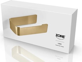Porta carta igienica da parete color ottone in acciaio inox Ume Brass – Zone