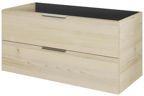 Mobile da bagno sospeso sotto lavabo L 99 x H 48 x P 45 cm rovere, 2 cassetti PELIPAL Madeo