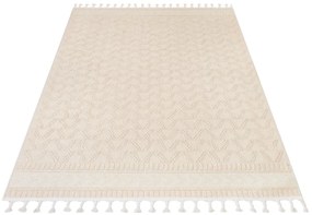 Tappeto scandinavo in beige RIO LOOP Larghezza: 80 cm | Lunghezza: 150 cm