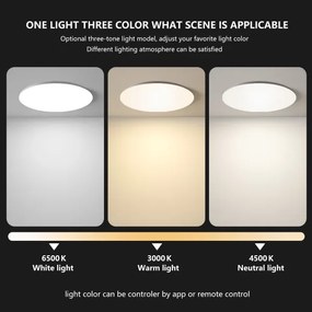 Brilagi - Plafoniera LED dimmerabile SMART 24W/230V Wi-Fi Tuya + telecomando