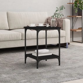 Tavolino Da Salotto Nero 40x40x55 Cm İn Legno Multistrato /