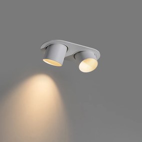 Faretto da incasso rotondo bianco GU10 50mm 2 luci - Installa