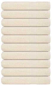 Asciugamani Per Sauna 10 Pz Crema 80x200cm 360 G/m² 100% Cotone /